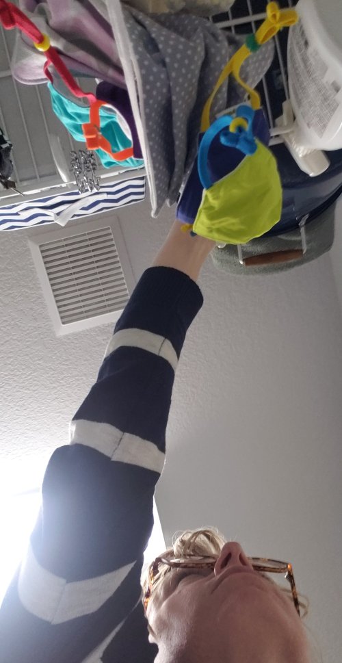 View of me in the laundry room